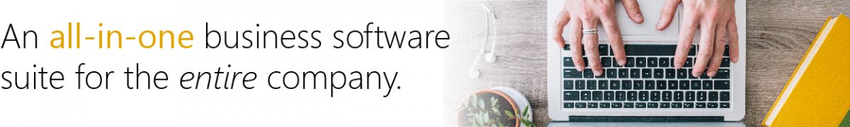 An all-in-one business software suite for the entire company.
